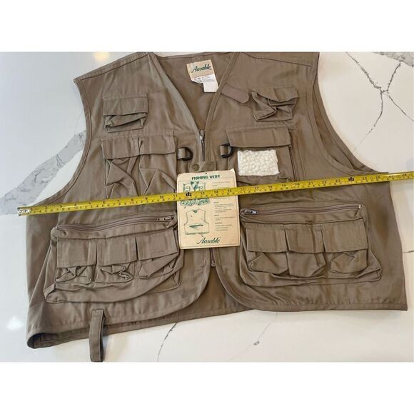 Ausable Sport Fishing Vest NWT Tan Sz XXL - Picture 3 of 6